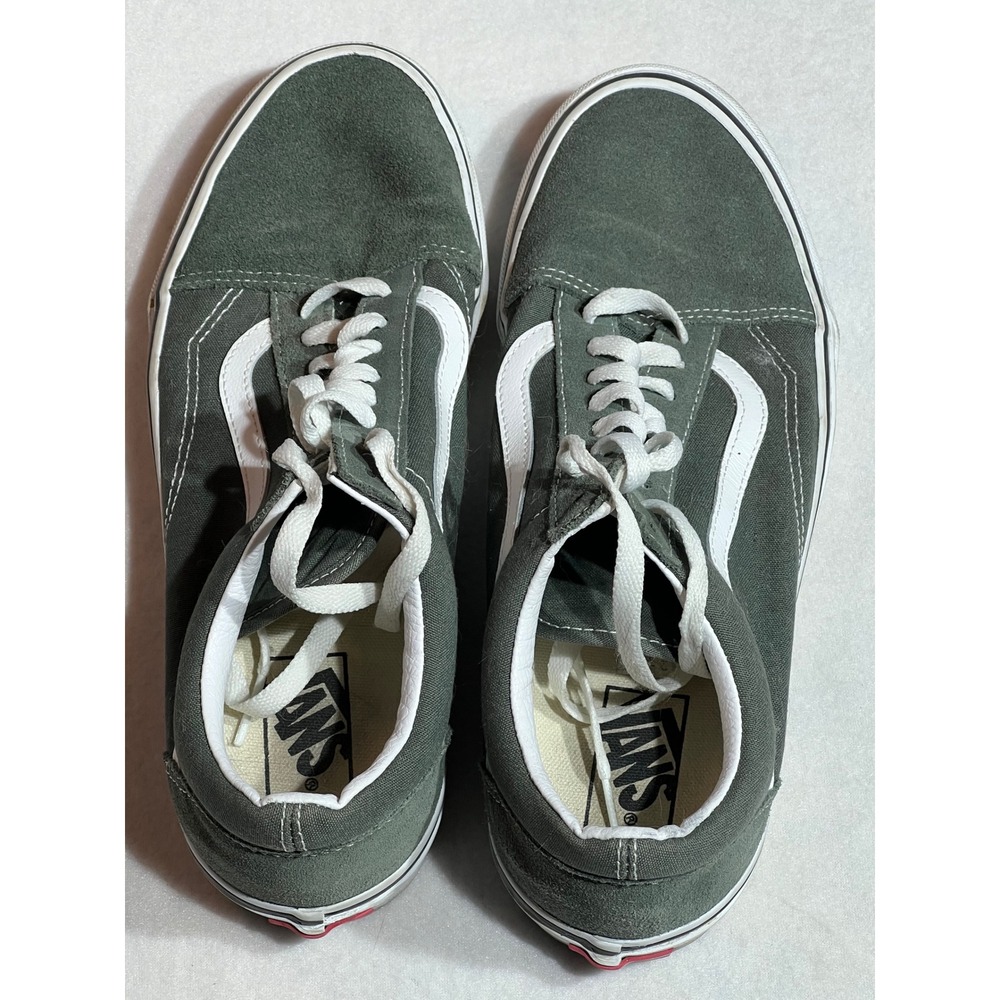 Vans Old Skool Forest Green Suede Canvas Skate Shoes Mens 9.5 Womens 11